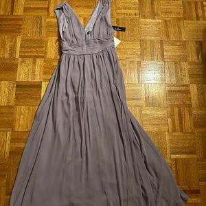 Brand New never worn lulu's heavenly hues dusty purple maxi dress